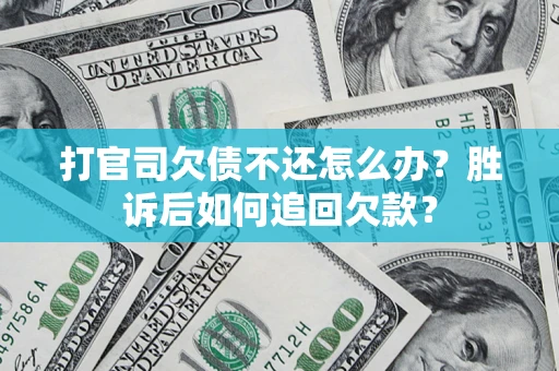 武汉打官司欠债不还怎么办？胜诉后如何追回欠款？