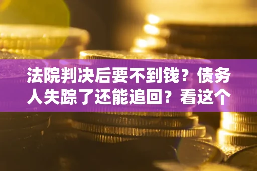 武汉法院判决后要不到钱？债务人失踪了还能追回？看这个方法！