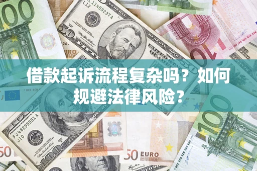 武汉借款起诉流程复杂吗？如何规避法律风险？
