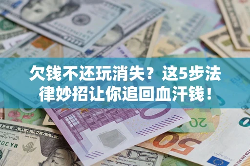武汉欠钱不还玩消失？这5步法律妙招让你追回血汗钱！