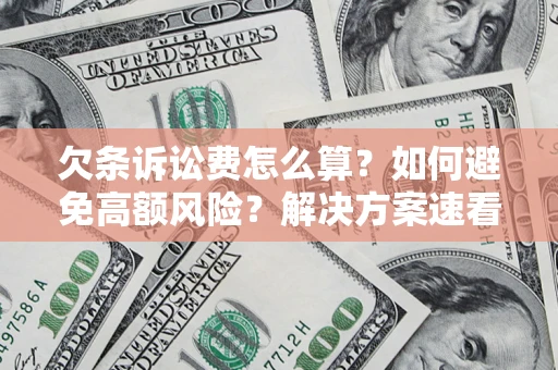 武汉欠条诉讼费怎么算？如何避免高额风险？解决方案速看！