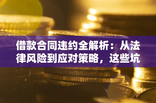 武汉借款合同违约全解析：从法律风险到应对策略，这些坑别再踩！