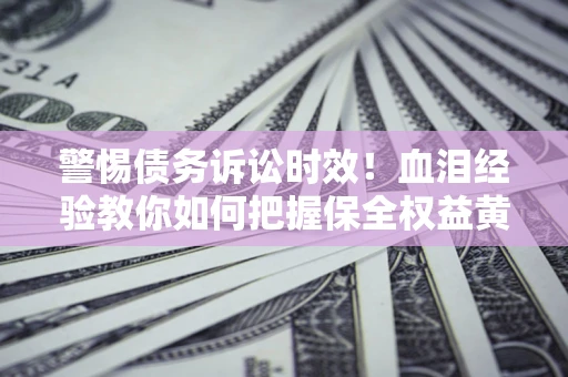 武汉警惕债务诉讼时效！血泪经验教你如何把握保全权益黄金期