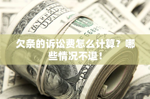 武汉欠条的诉讼费怎么计算？哪些情况不退！