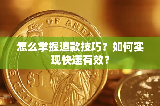 武汉怎么掌握追款技巧？如何实现快速有效？