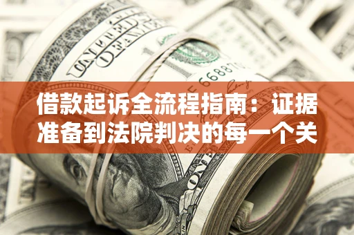 武汉借款起诉全流程指南：证据准备到法院判决的每一个关键步骤