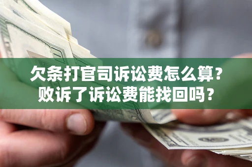 武汉欠条打官司诉讼费怎么算？败诉了诉讼费能找回吗？