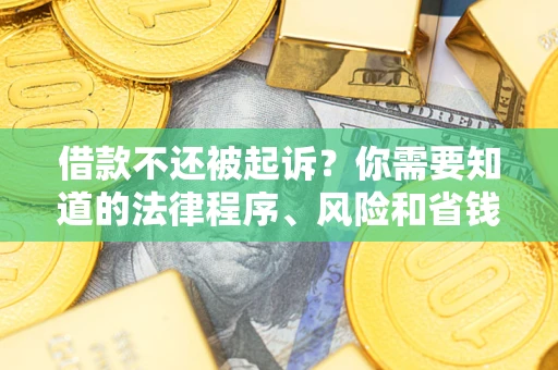 武汉借款不还被起诉？你需要知道的法律程序、风险和省钱技巧